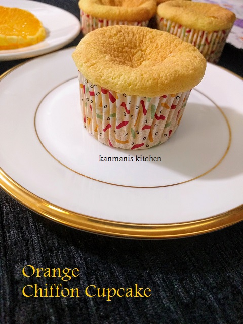 Orange Chiffon Cupcake