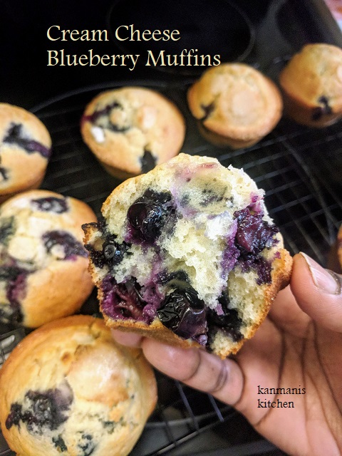 Cream Cheese Blueberry Muffins